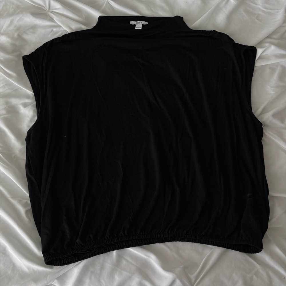 Bar III Black Muscle Tee